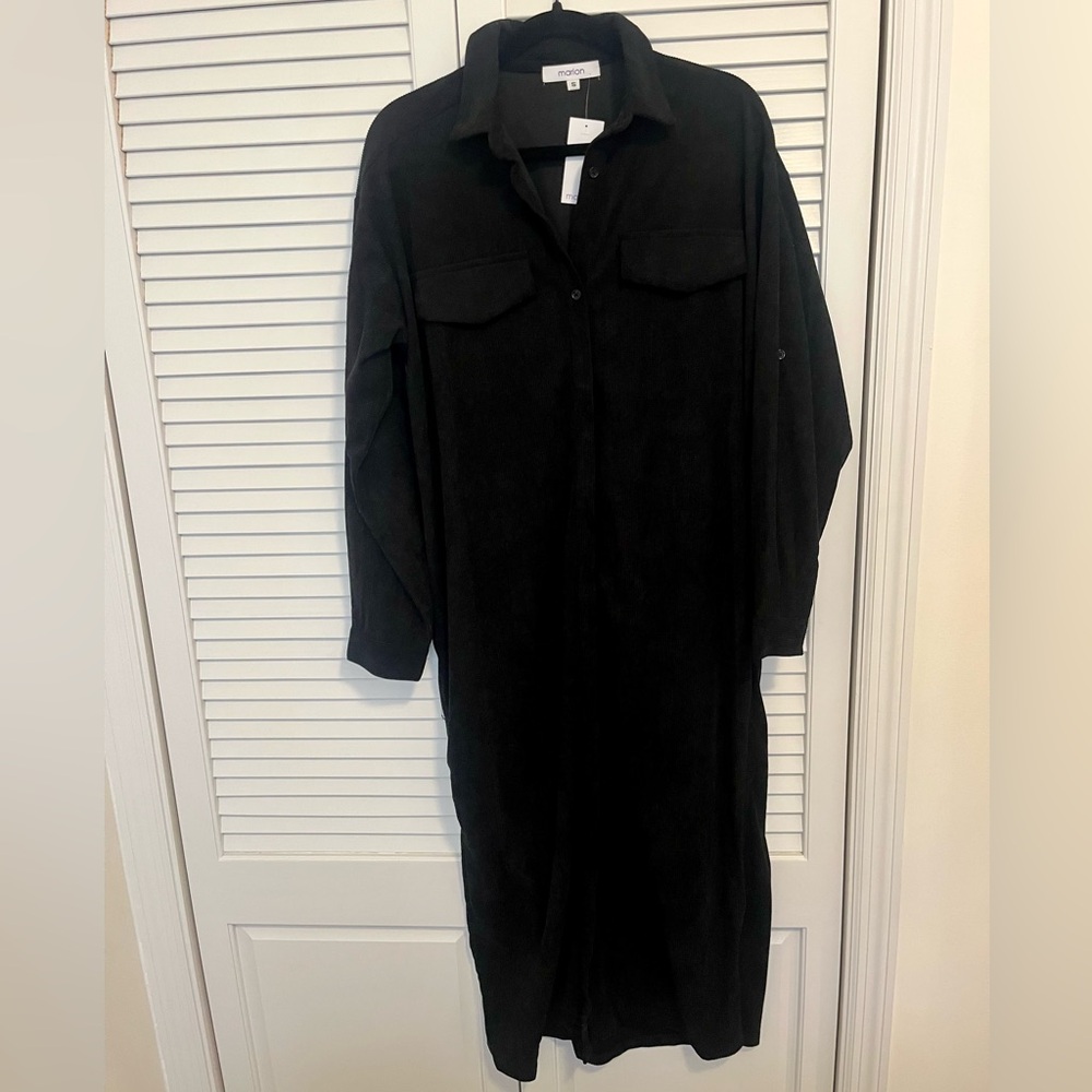 Marion Corduroy Midi Shirtdress